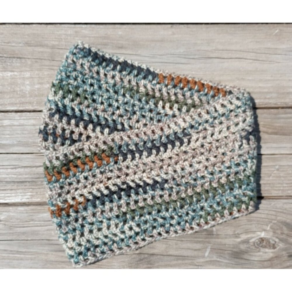 Men's Hipster Infinity Scarf Cowl Camouflage Green Black Brown Hunting Woodsy OS - Picture 6 of 9